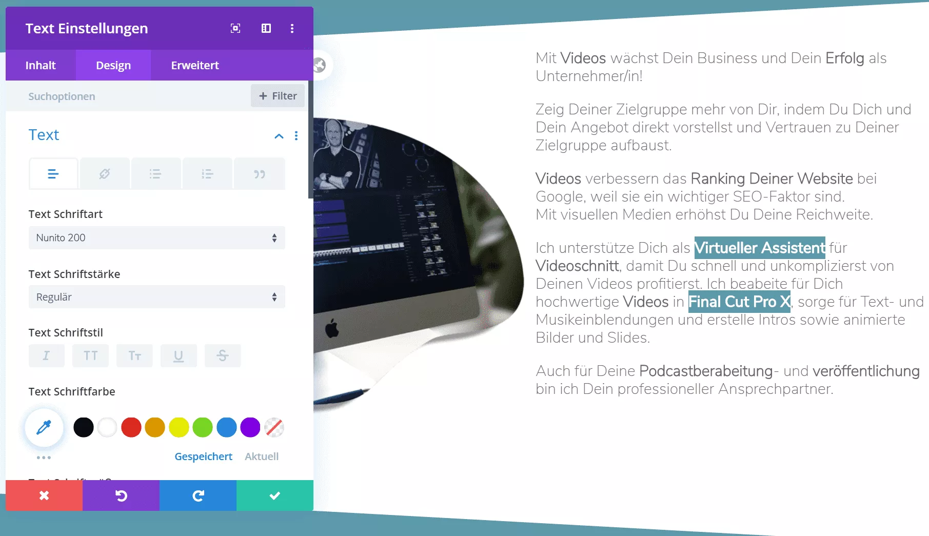 divi textmodul bearbeiten